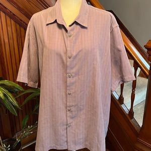 Men’s Lavender Short Sleeve Shirt Sz XL
